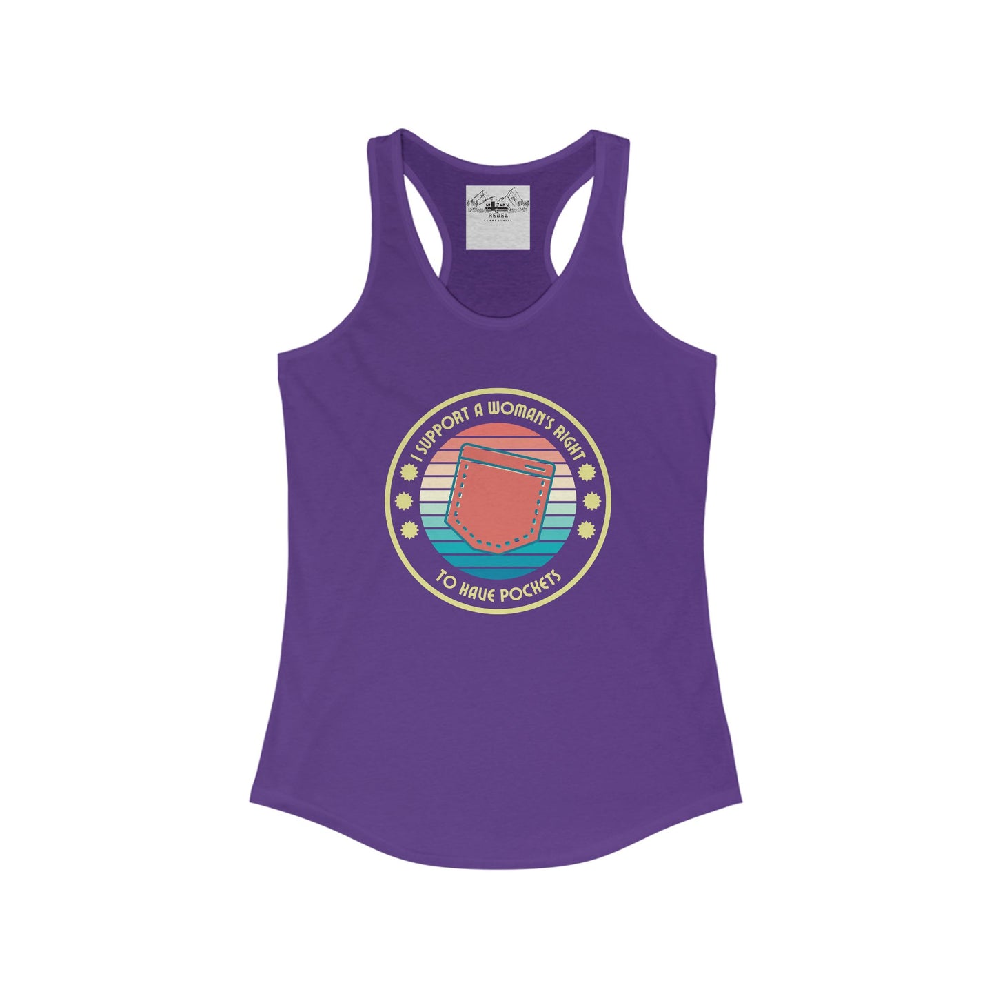 I Support a Woman’s Right to Have Pockets – Women’s Racerback Tank
