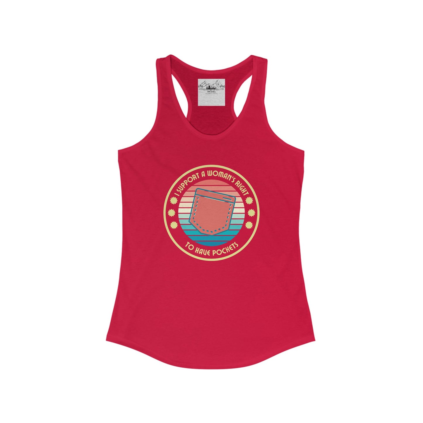 I Support a Woman’s Right to Have Pockets – Women’s Racerback Tank