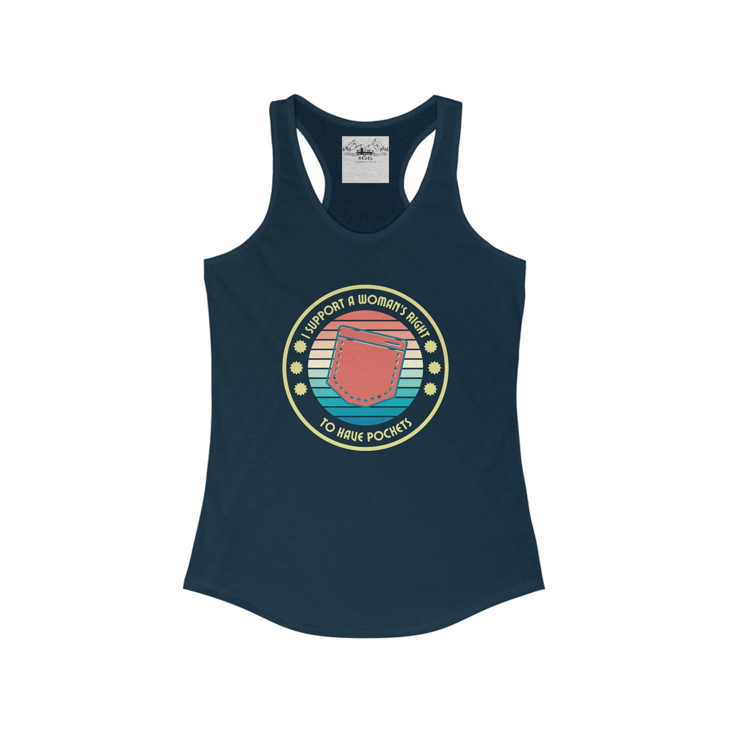 I Support a Woman’s Right to Have Pockets – Women’s Racerback Tank