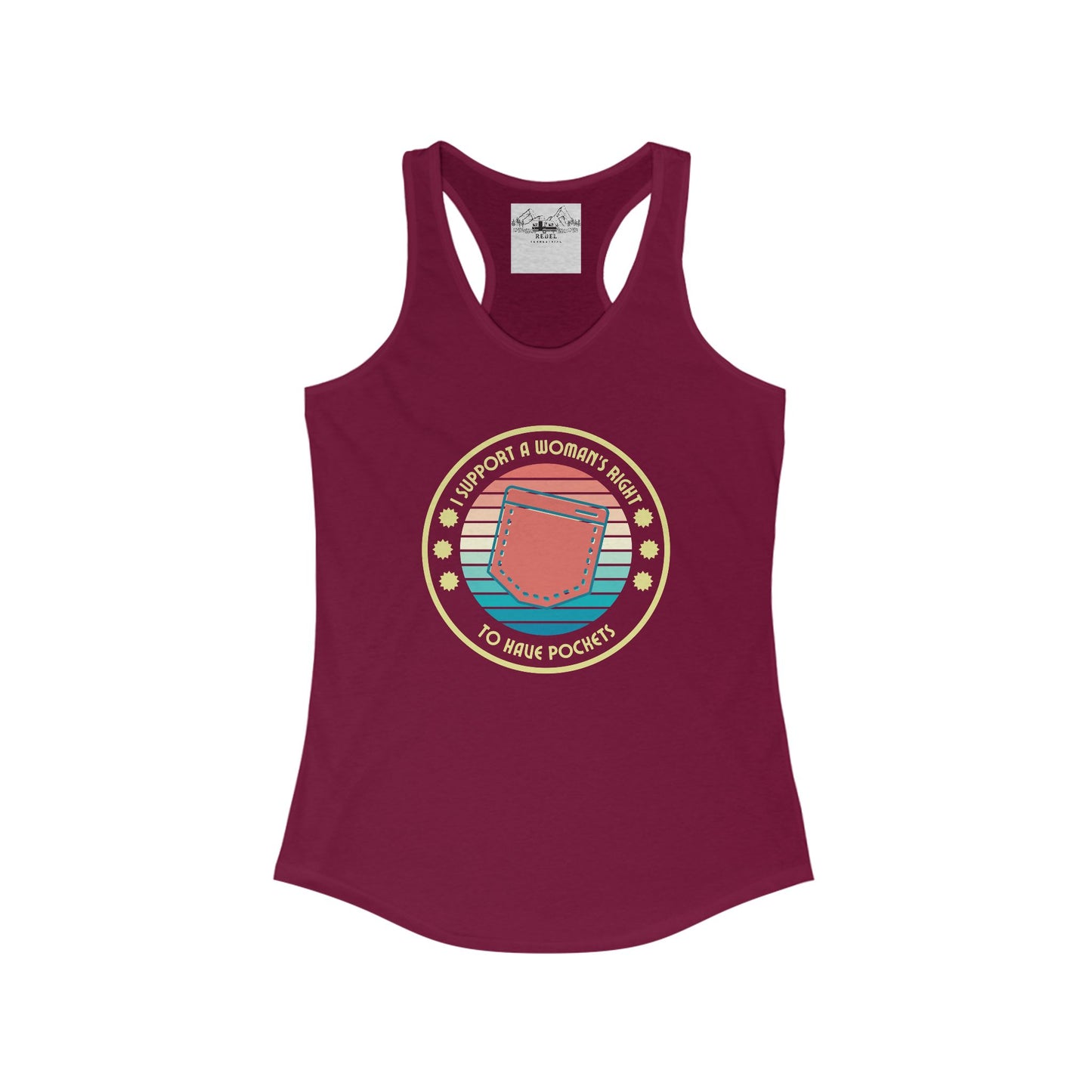 I Support a Woman’s Right to Have Pockets – Women’s Racerback Tank