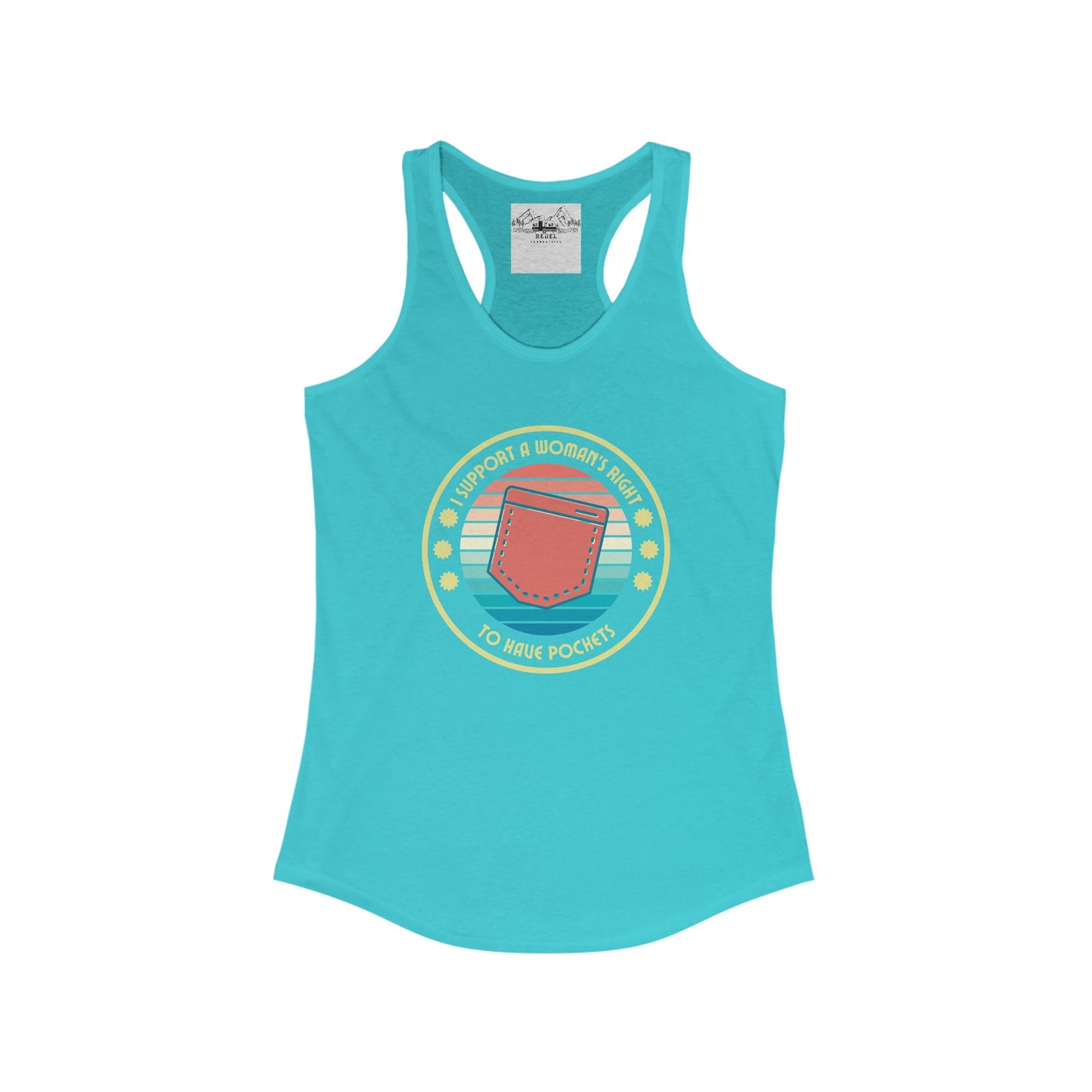 I Support a Woman’s Right to Have Pockets – Women’s Racerback Tank