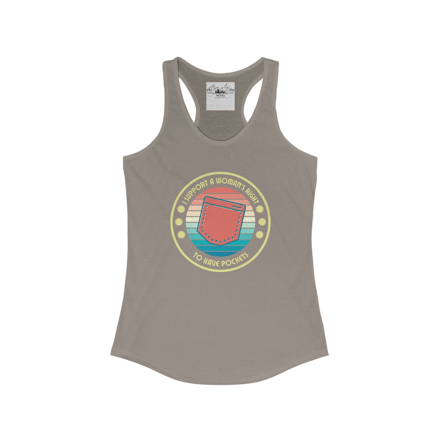 I Support a Woman’s Right to Have Pockets – Women’s Racerback Tank