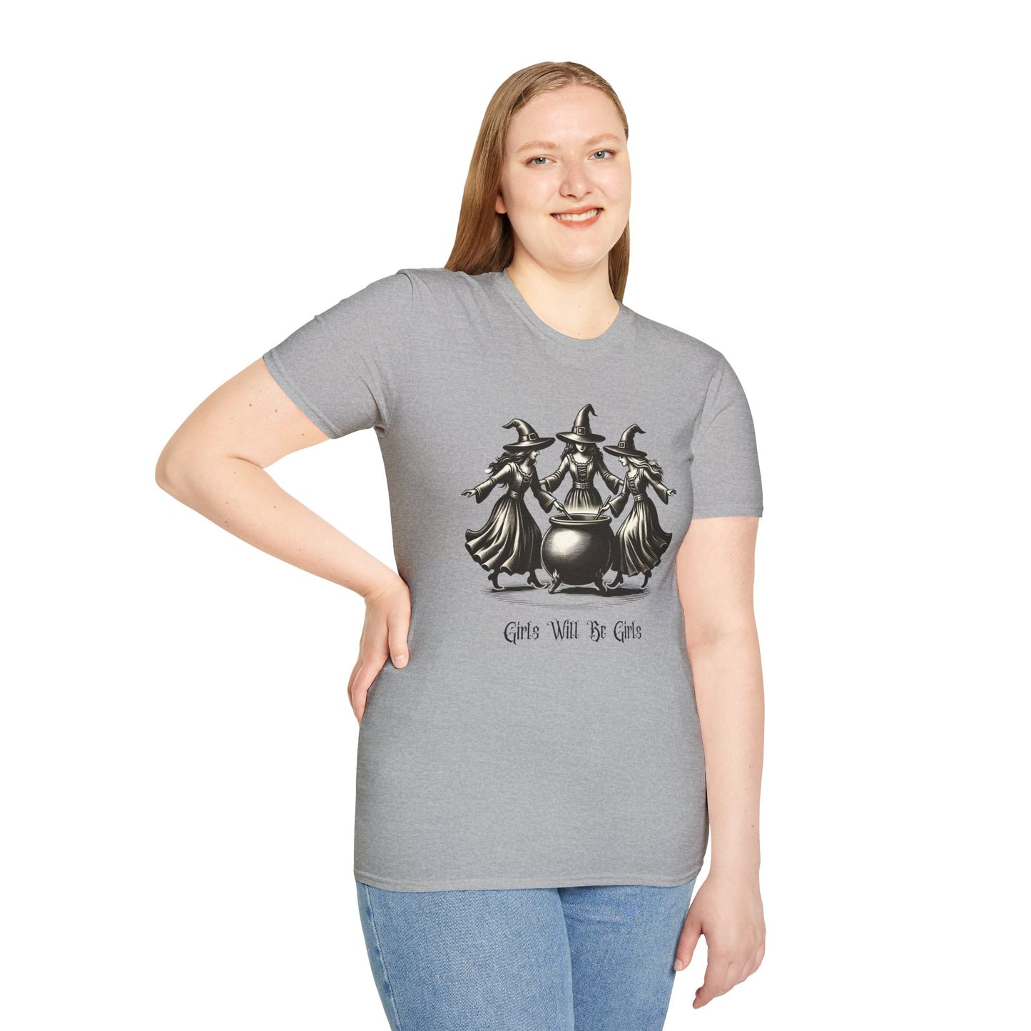 "Girls Will Be Girls" Witches Unisex T-Shirt