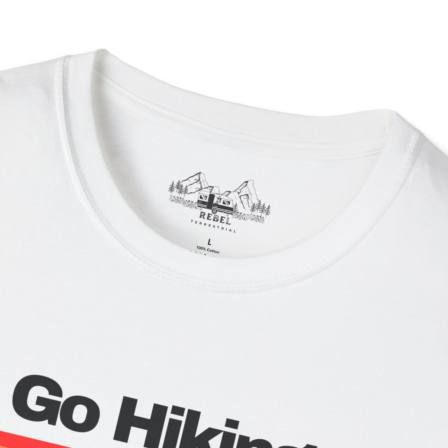 Go Hiking – Worst Case Scenario You Eat Your Friends | Retro Unisex Softstyle T-Shirt
