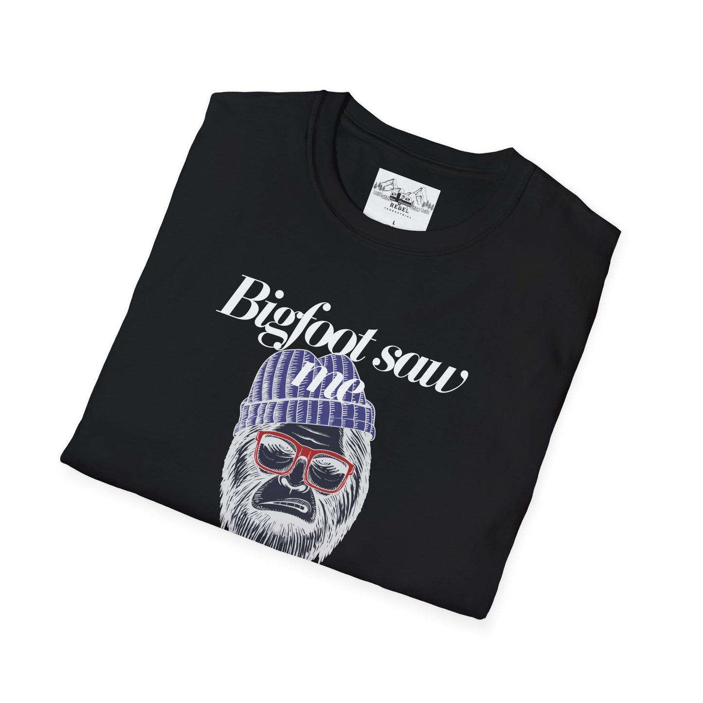 Bigfoot Saw Me But No One Believed Him – Hipster Bigfoot T-Shirt | Unisex Softstyle Tee