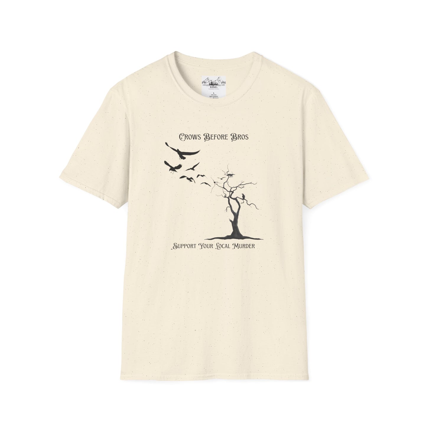 "Crows Before Bros" Unisex Softstyle T-Shirt