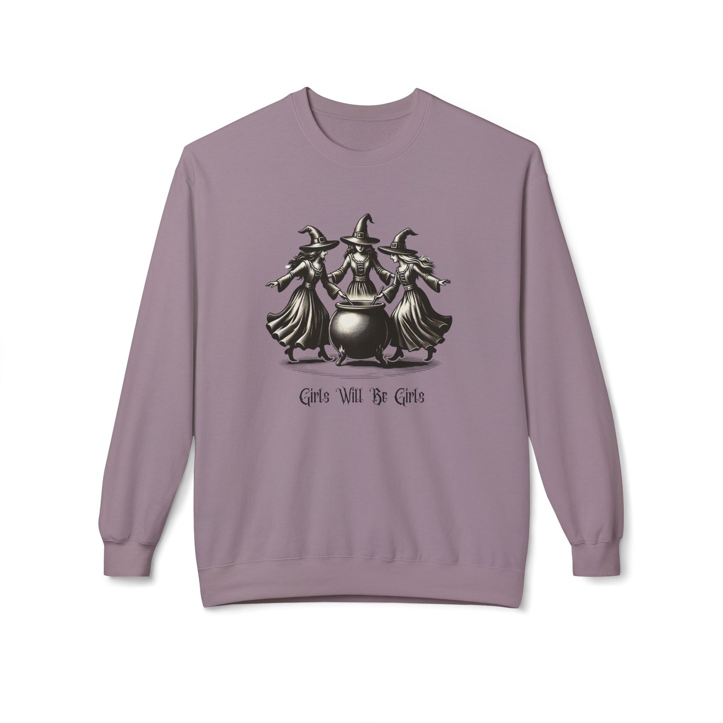 "Girls Will Be Girls" Witches Unisex Crewneck Sweatshirt