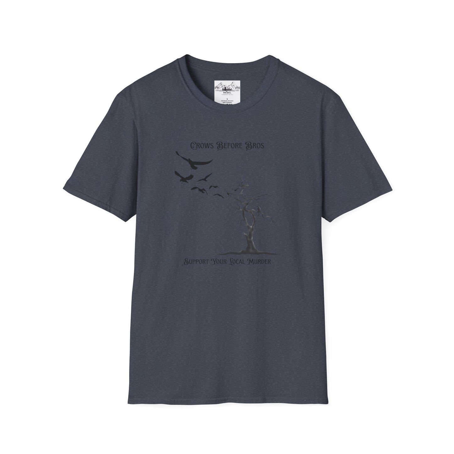 "Crows Before Bros" Unisex Softstyle T-Shirt