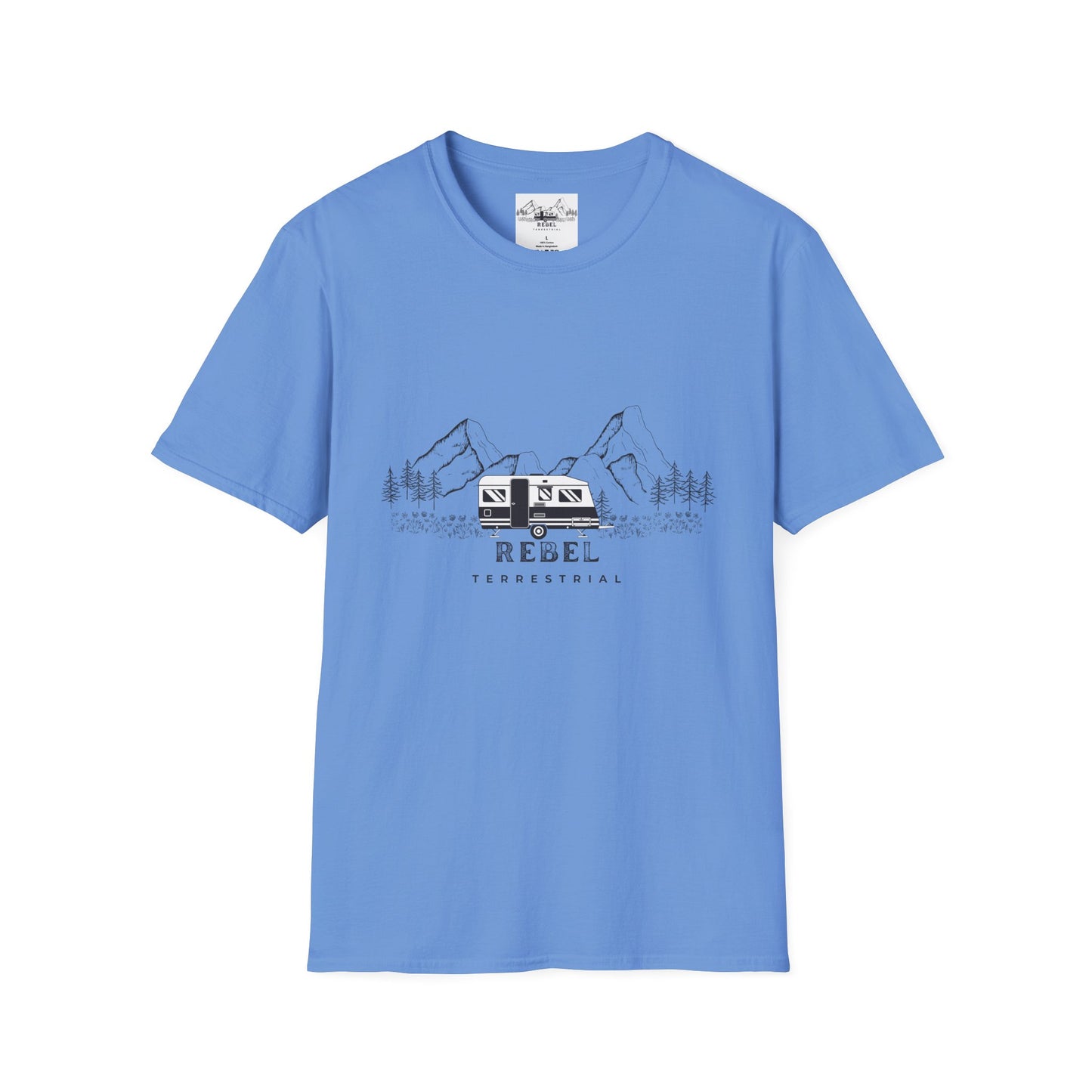 Rebel Terrestrial Mountain RV T-Shirt – For Nomads, Rebels, and Outdoor Souls