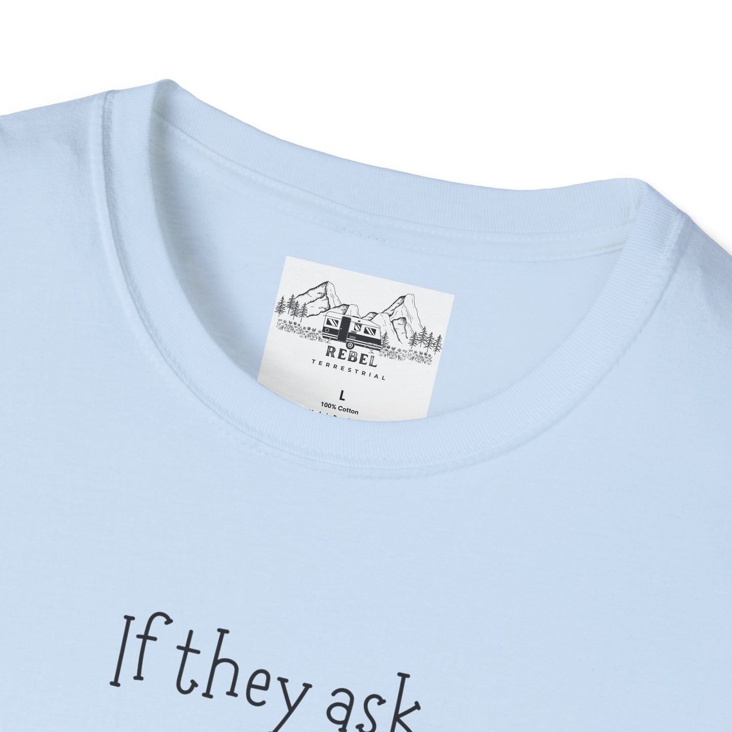 If They Ask You Never Saw Me – Bigfoot Banana T-Shirt | Unisex Softstyle Tee