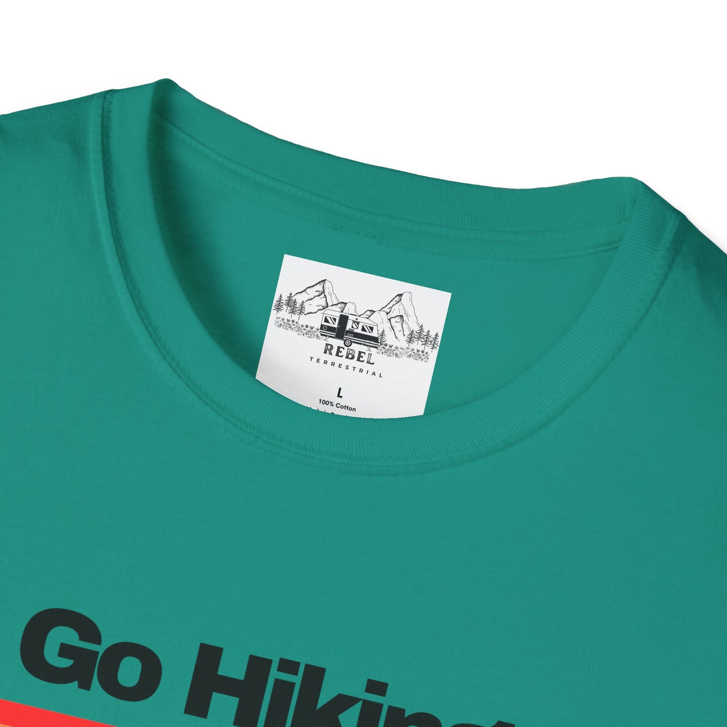 Go Hiking – Worst Case Scenario You Eat Your Friends | Retro Unisex Softstyle T-Shirt
