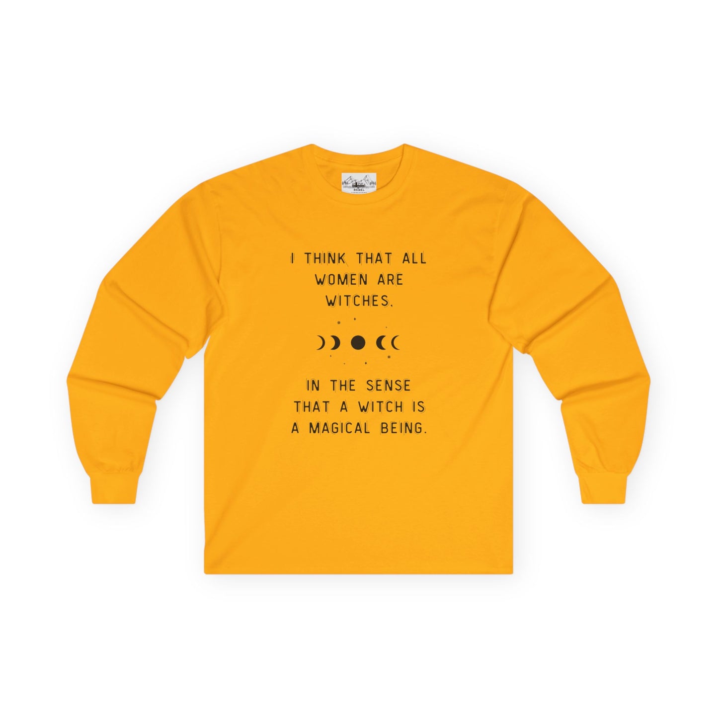 Empowered Witch Long-Sleeve Tee - Phases of the Moon