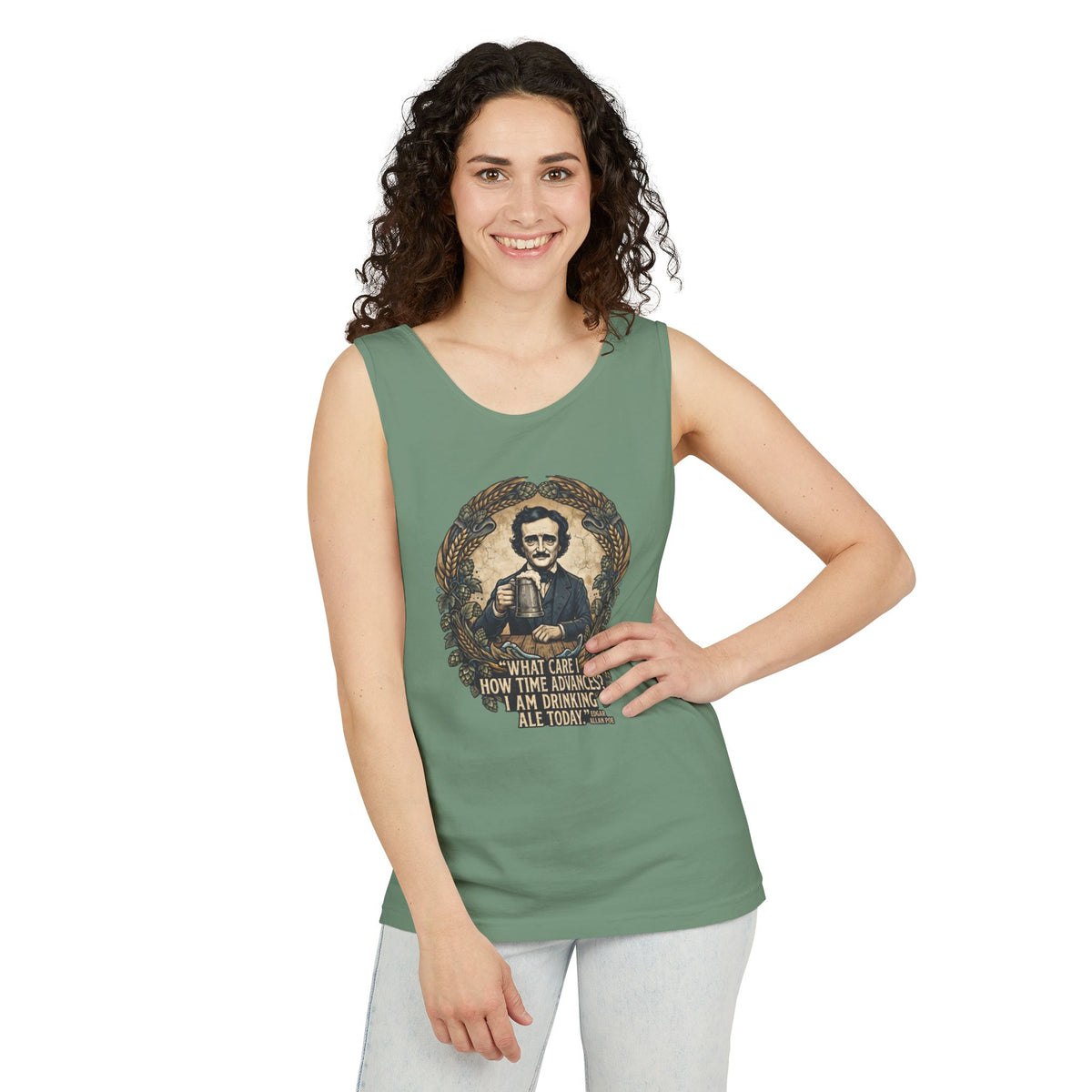 I Am Drinking Ale Today Edgar Allan Poe Tank Top