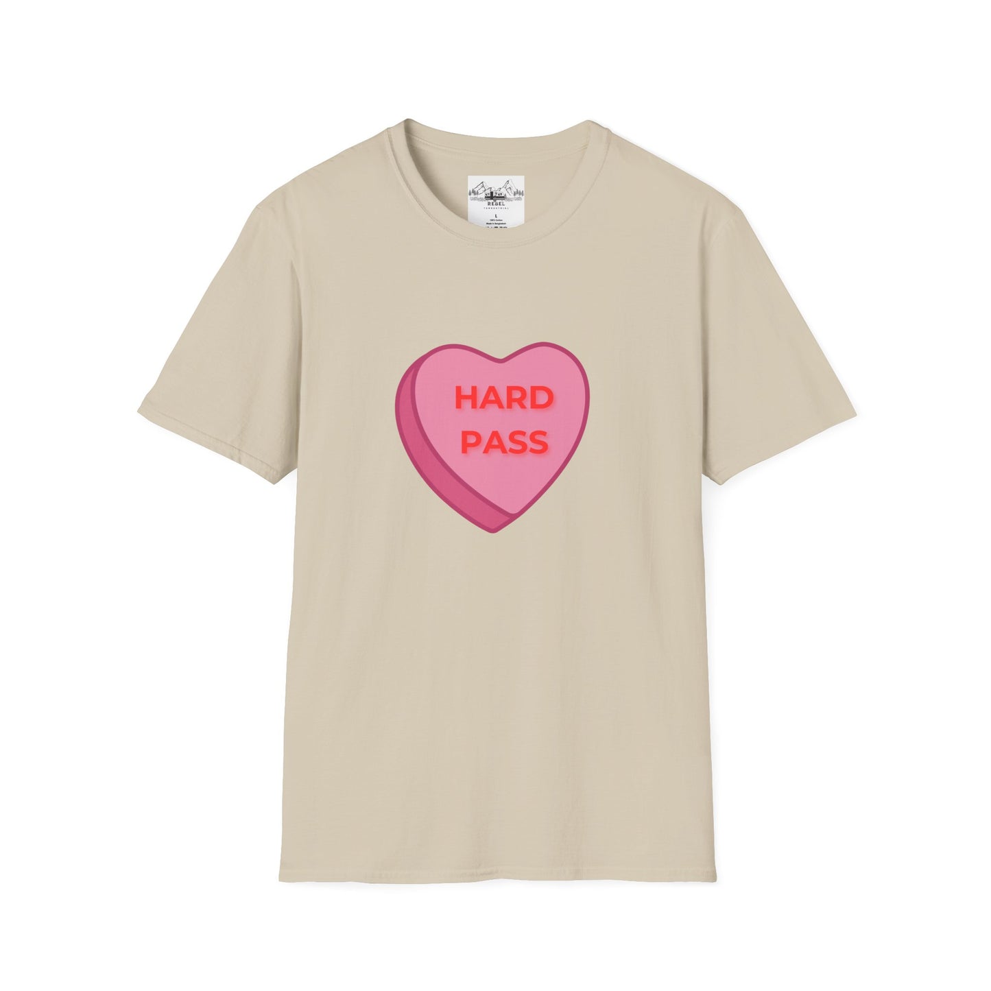 Hard Pass Candy Heart Crew Neck Tee
