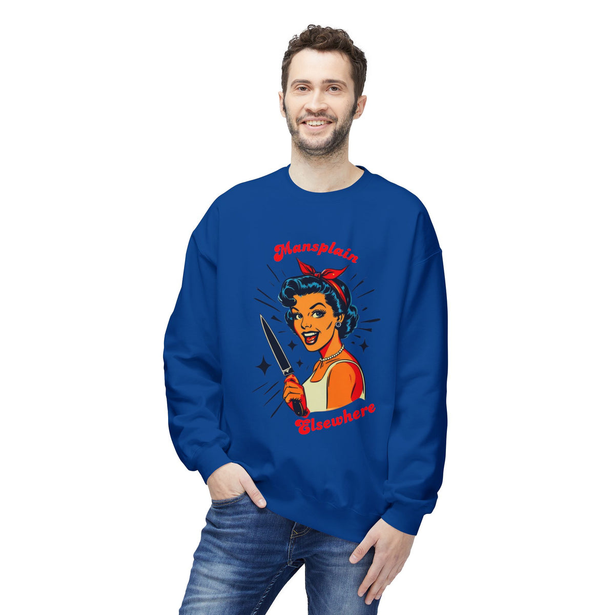 Mansplain Elsewhere Crewneck Sweatshirt