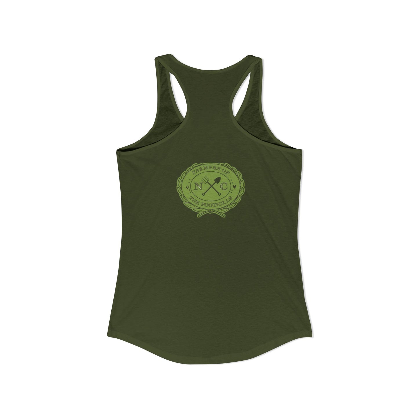 NC Farmers of the Foothills "This Is My Crop Top" Racerback Tank Top