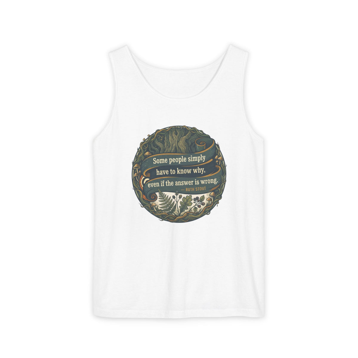 Ruth Stout Quote – Unisex Jersey Tank