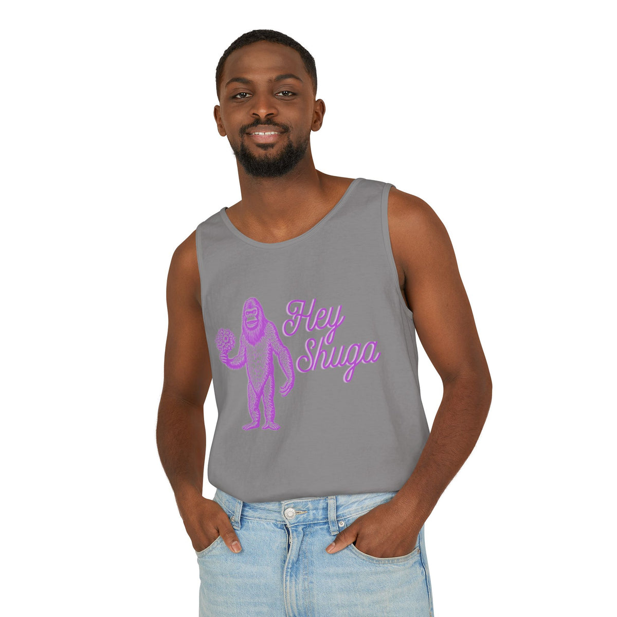 Hey Shuga Bigfoot Unisex Tank Top