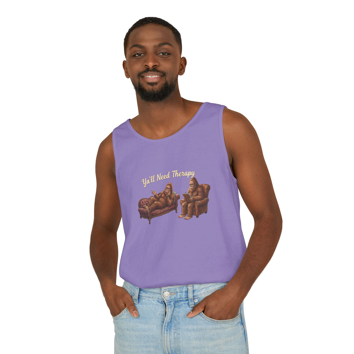 Y’all Need Therapy Bigfoot Tank Top