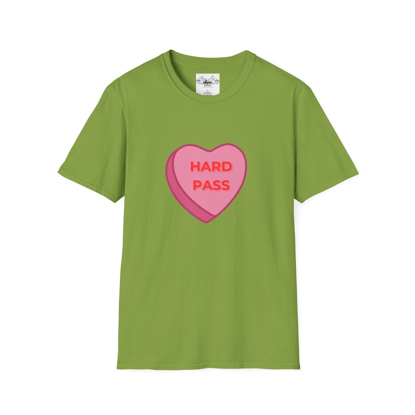 Hard Pass Candy Heart Crew Neck Tee