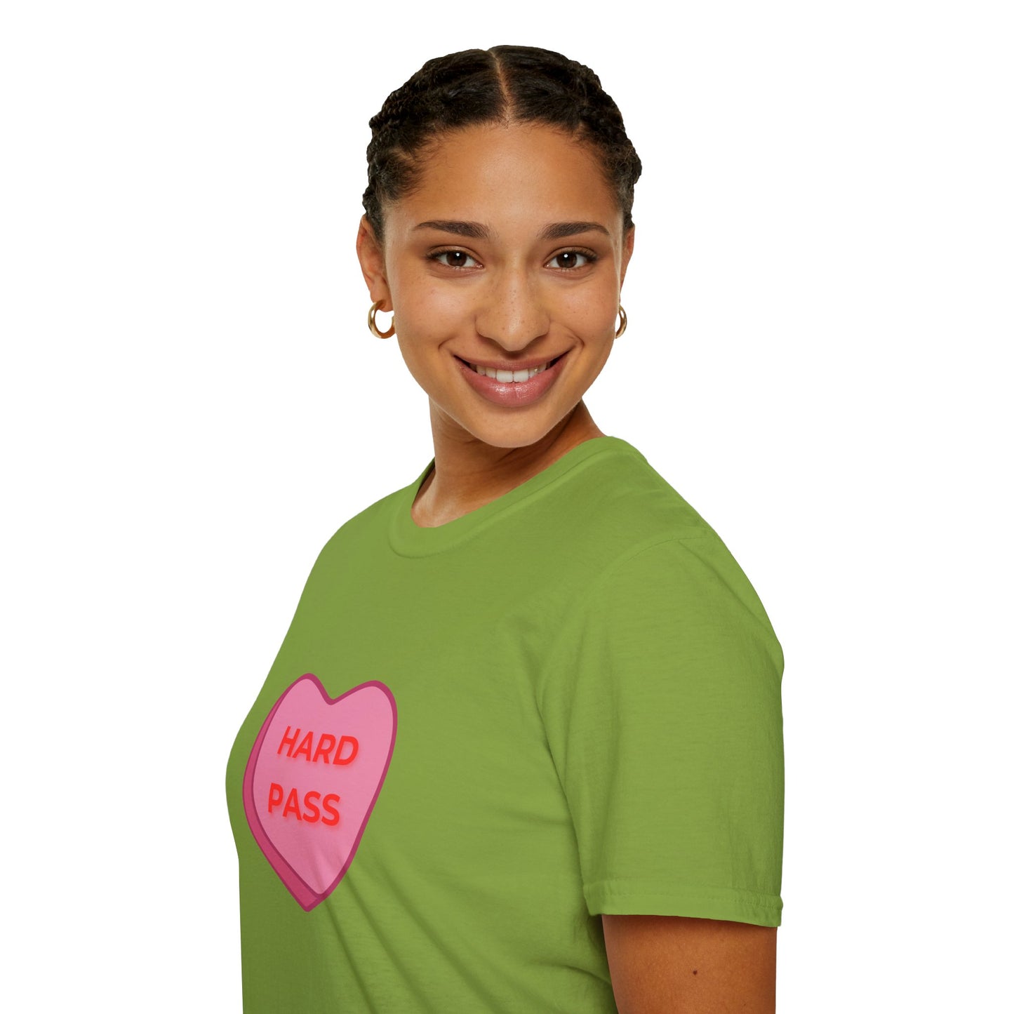 Hard Pass Candy Heart Crew Neck Tee