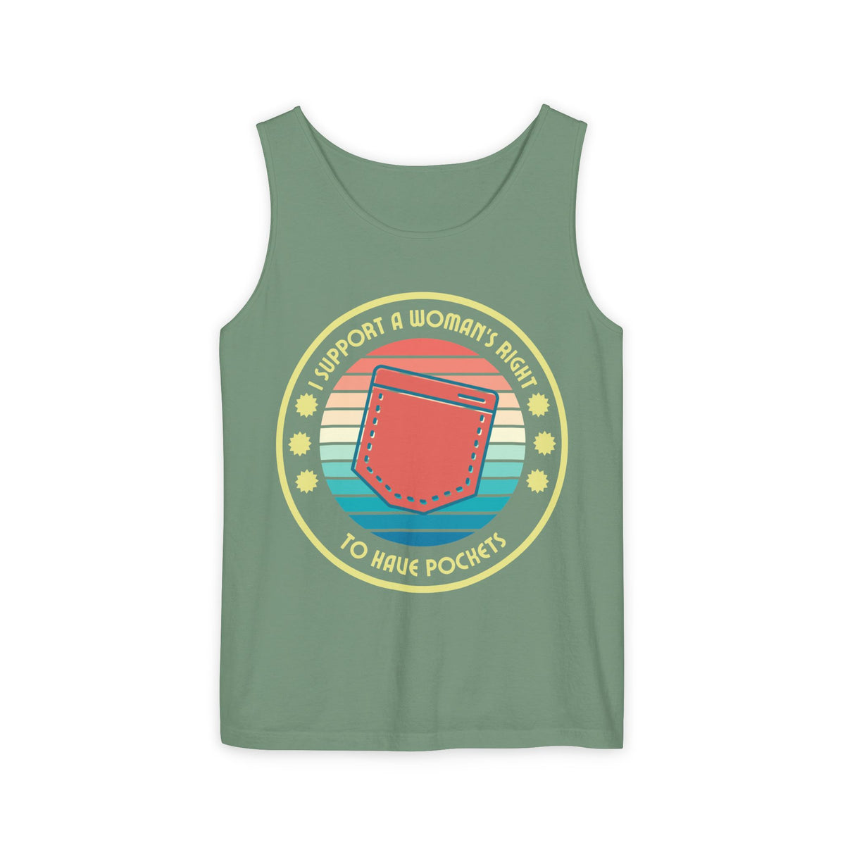 I Support a Woman’s Right to Have Pockets – Unisex Jersey Tank