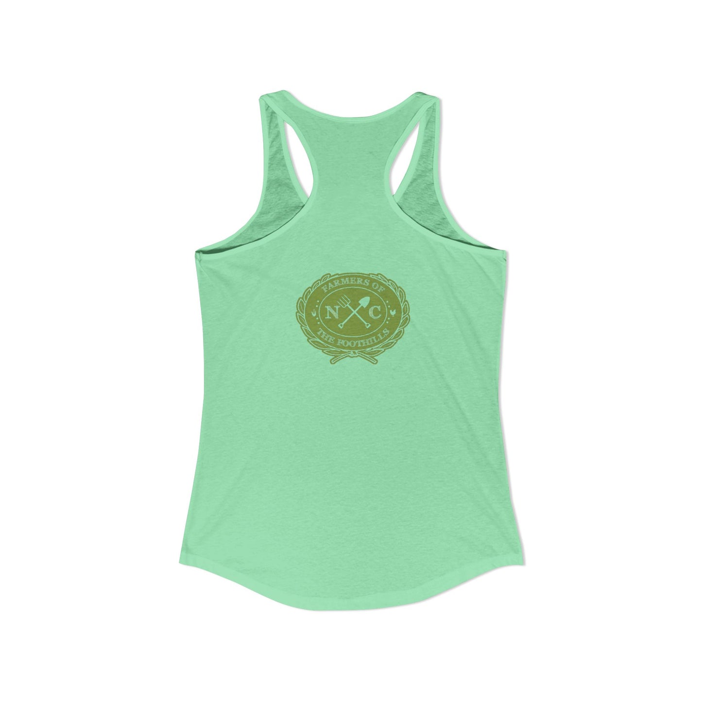 NC Farmers of the Foothills "This Is My Crop Top" Racerback Tank Top