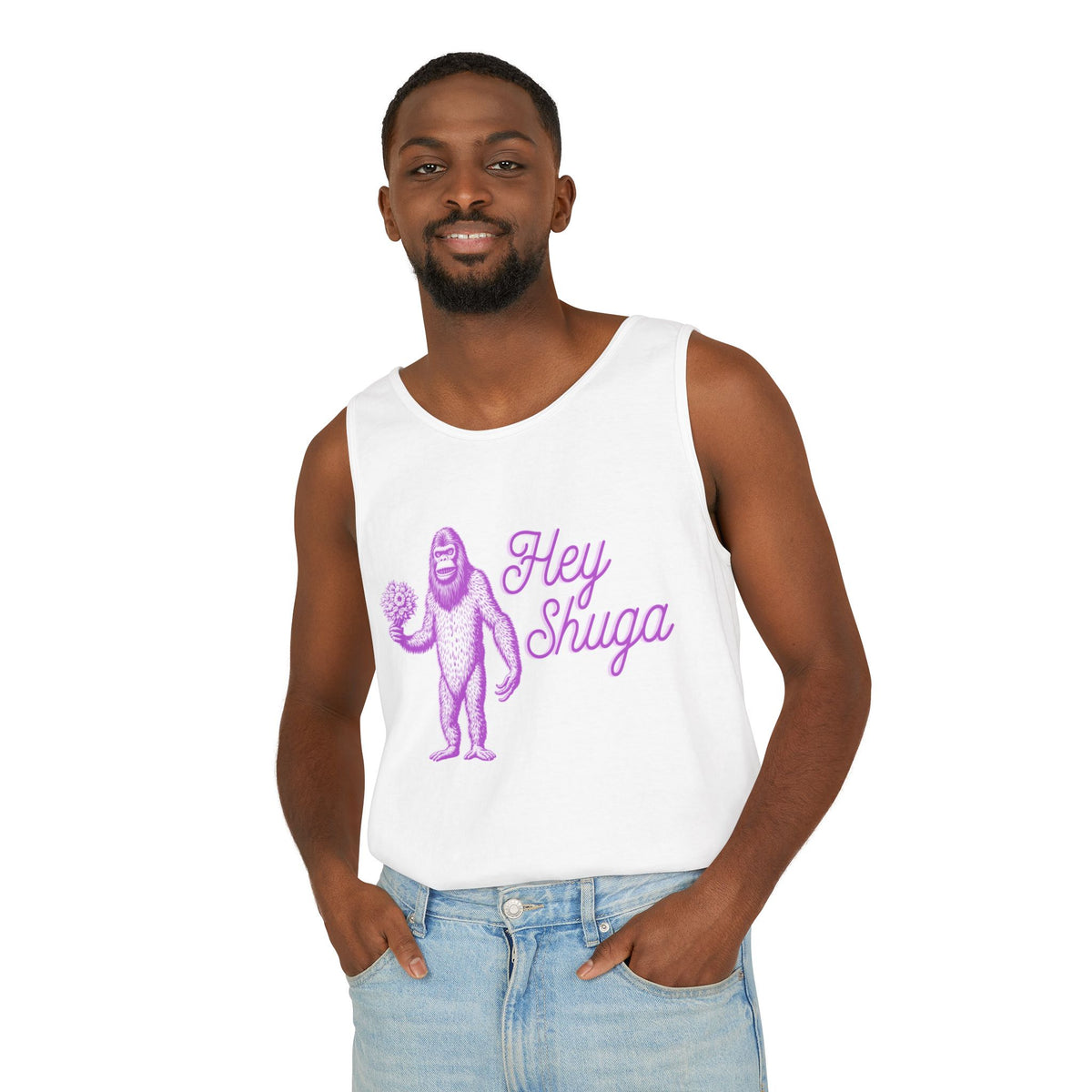 Hey Shuga Bigfoot Unisex Tank Top