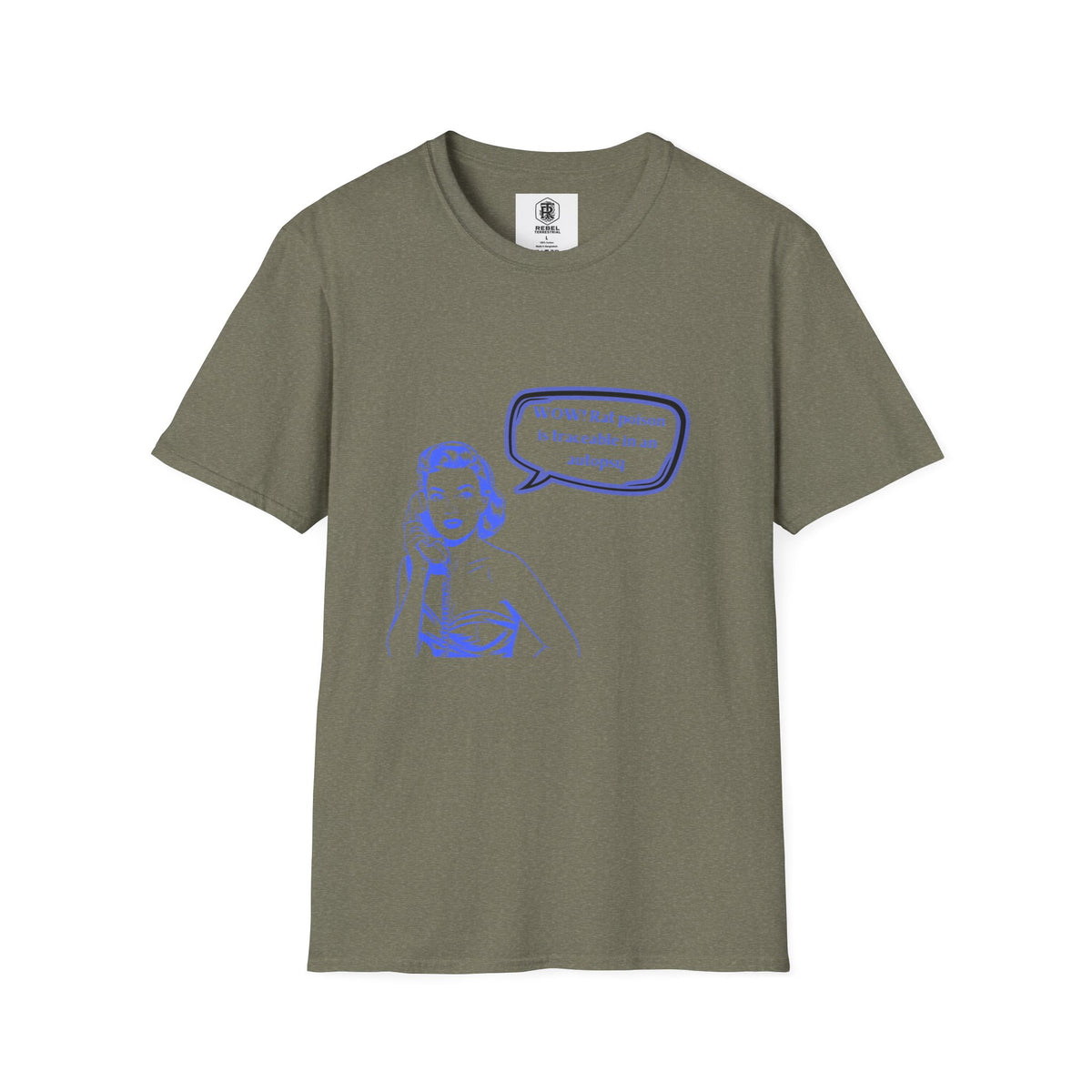 WOW!  Rat poison is traceable in an Autopsy – Vintage Dark Humor T-Shirt