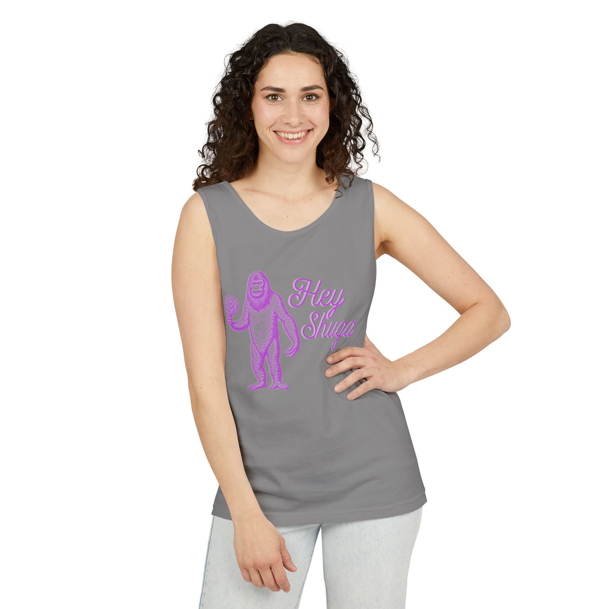Hey Shuga Bigfoot Unisex Tank Top
