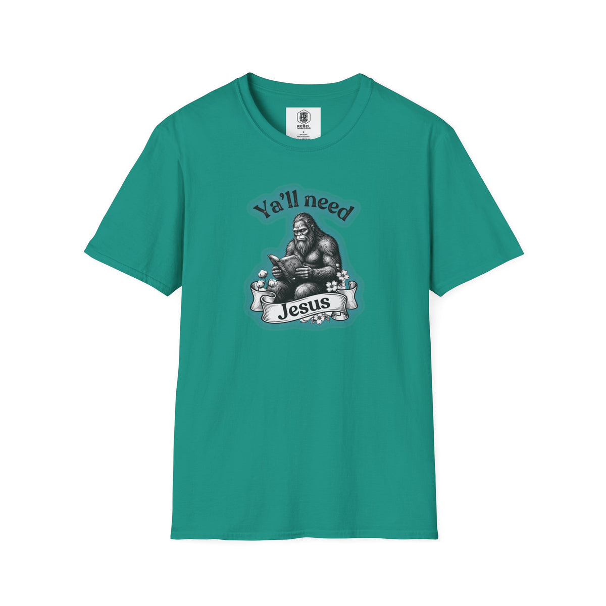 Y’all Need Jesus Bigfoot Unisex Softstyle T-Shirt