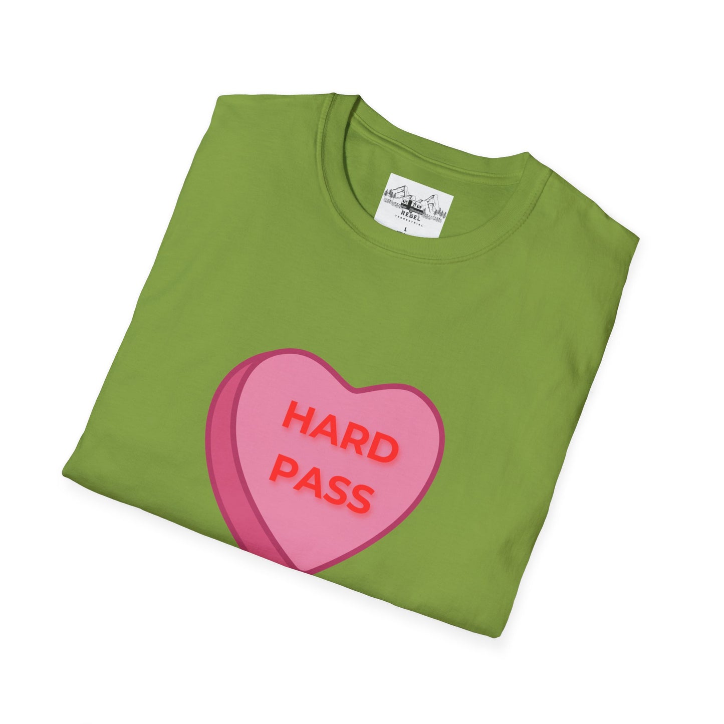 Hard Pass Candy Heart Crew Neck Tee