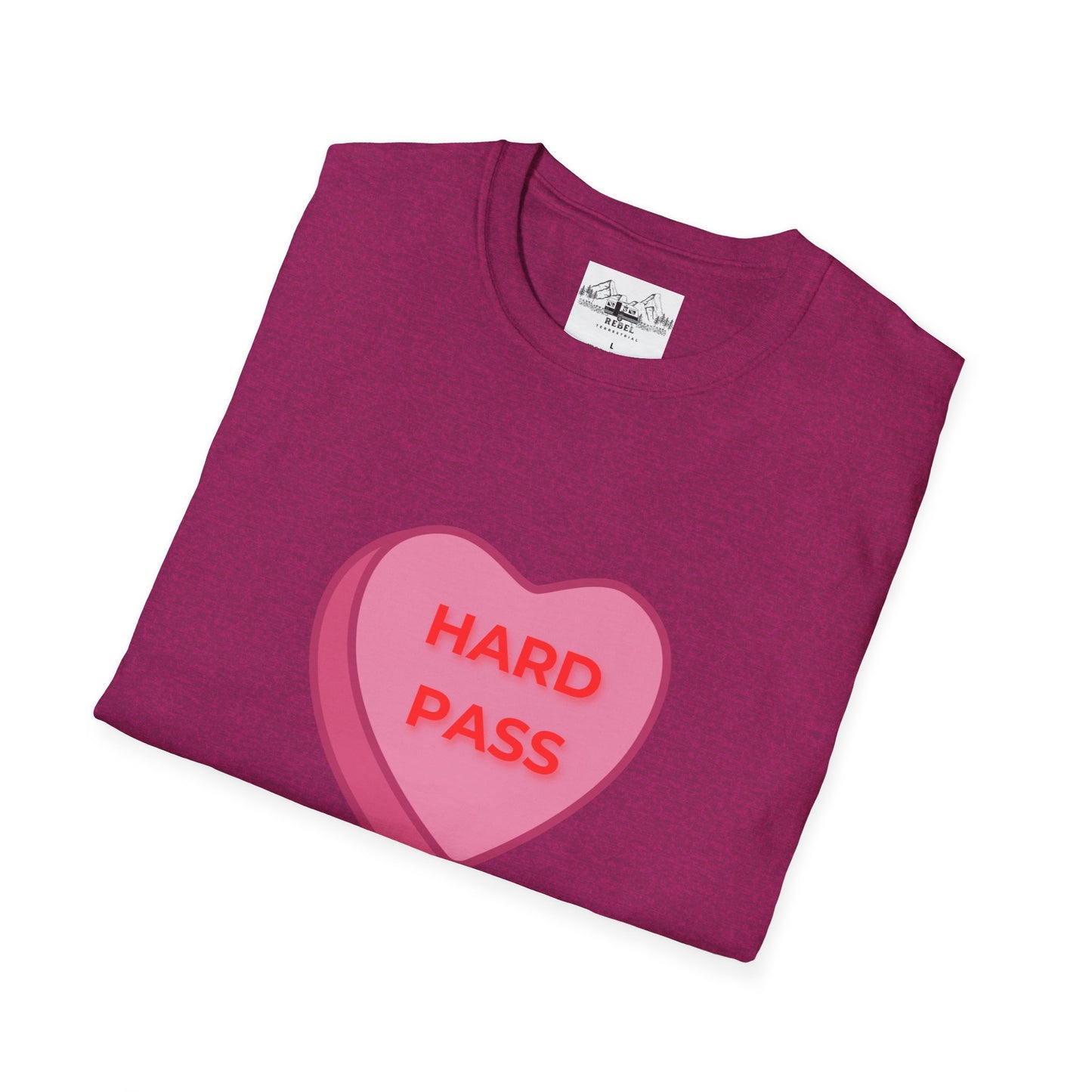 Hard Pass Candy Heart Crew Neck Tee