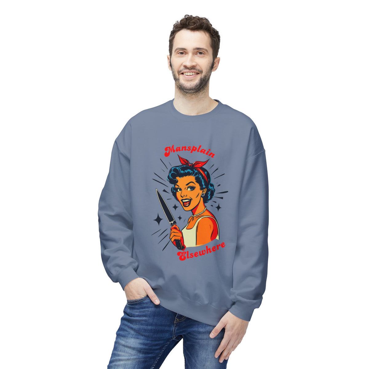 Mansplain Elsewhere Crewneck Sweatshirt