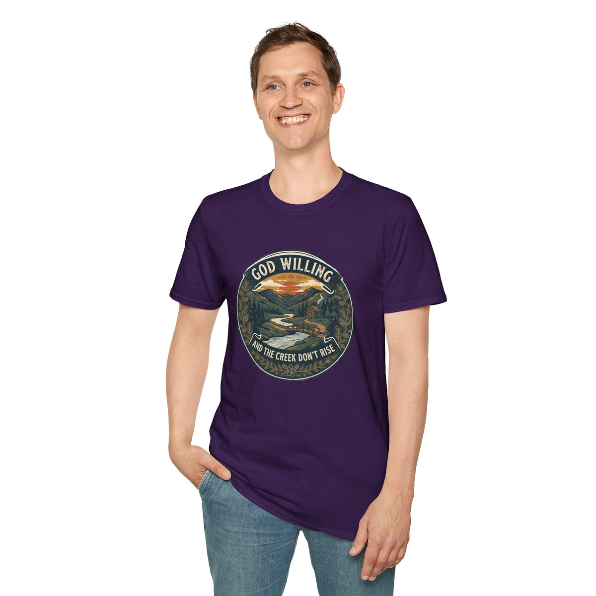 Creek Don't Rise Appalachian Motto T-Shirt