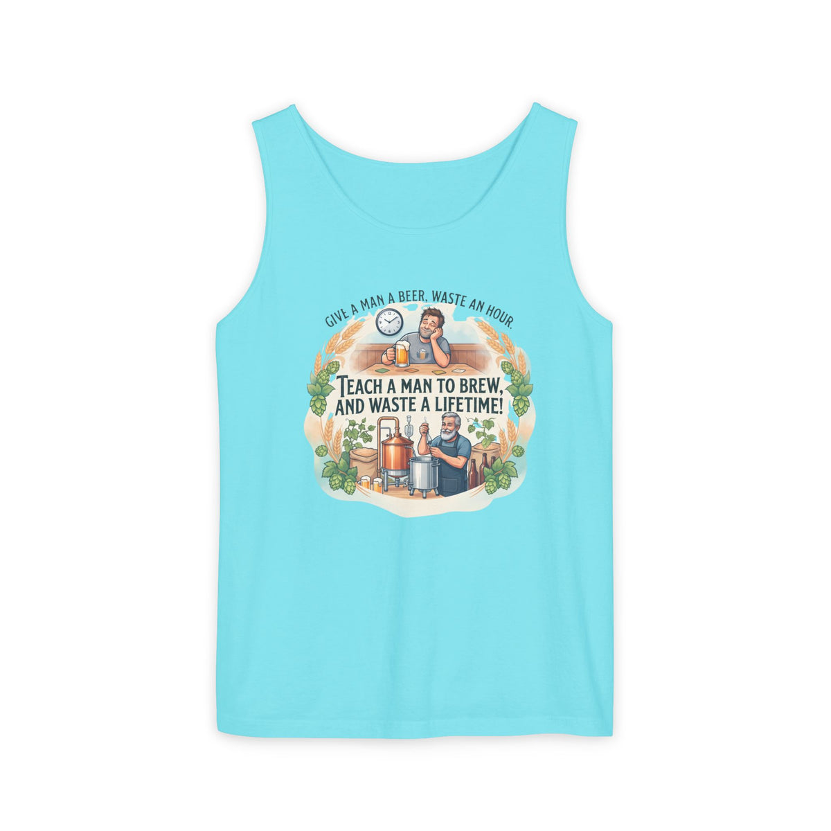 Teach a Man to Brew Beer Tank Top