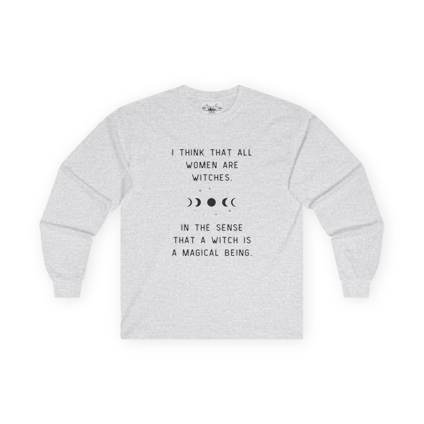 Empowered Witch Long-Sleeve Tee - Phases of the Moon