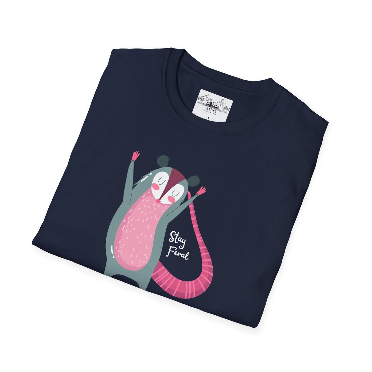 Stay Feral – Happy Possum T-Shirt