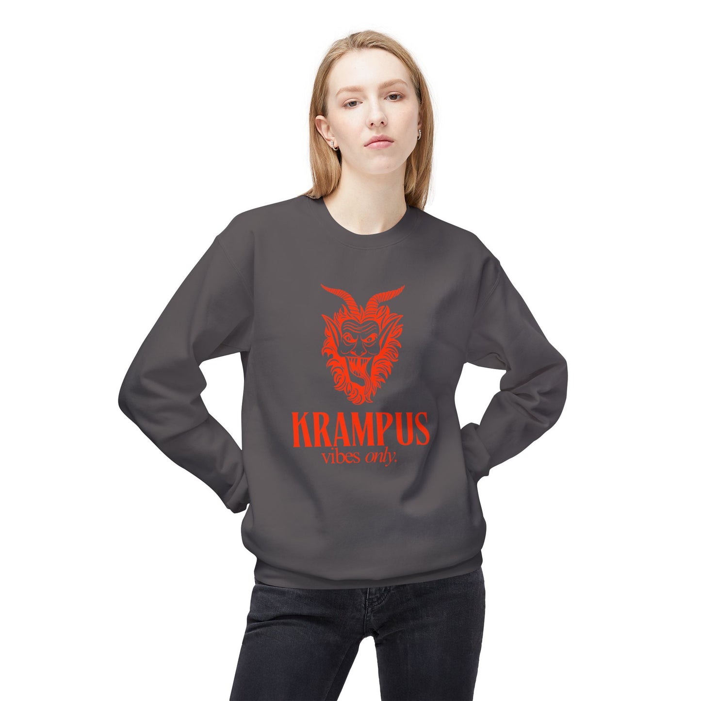 KRAMPUS Vibes Only Vintage Crewneck Sweatshirt