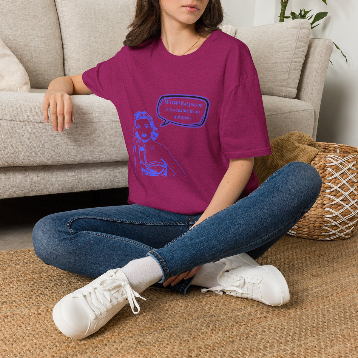 WOW!  Rat poison is traceable in an Autopsy – Vintage Dark Humor T-Shirt