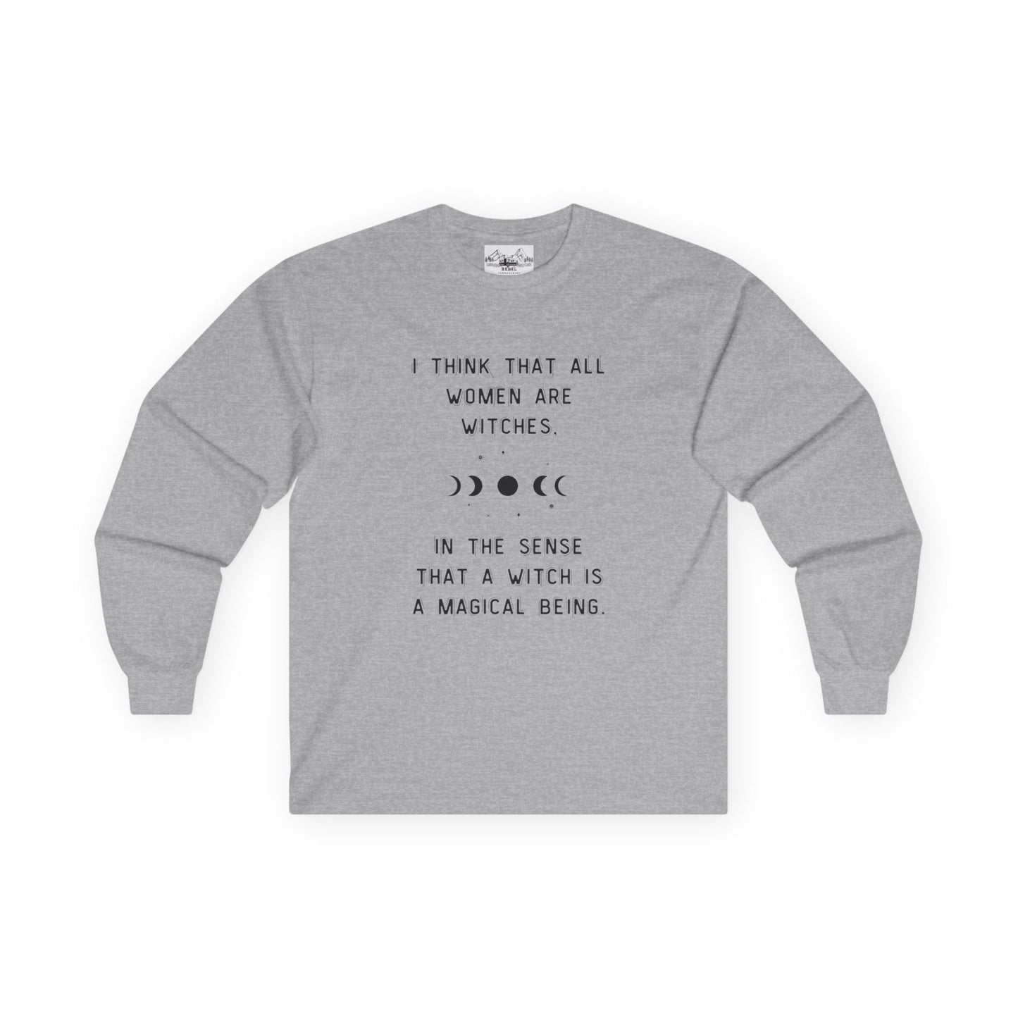 Empowered Witch Long-Sleeve Tee - Phases of the Moon