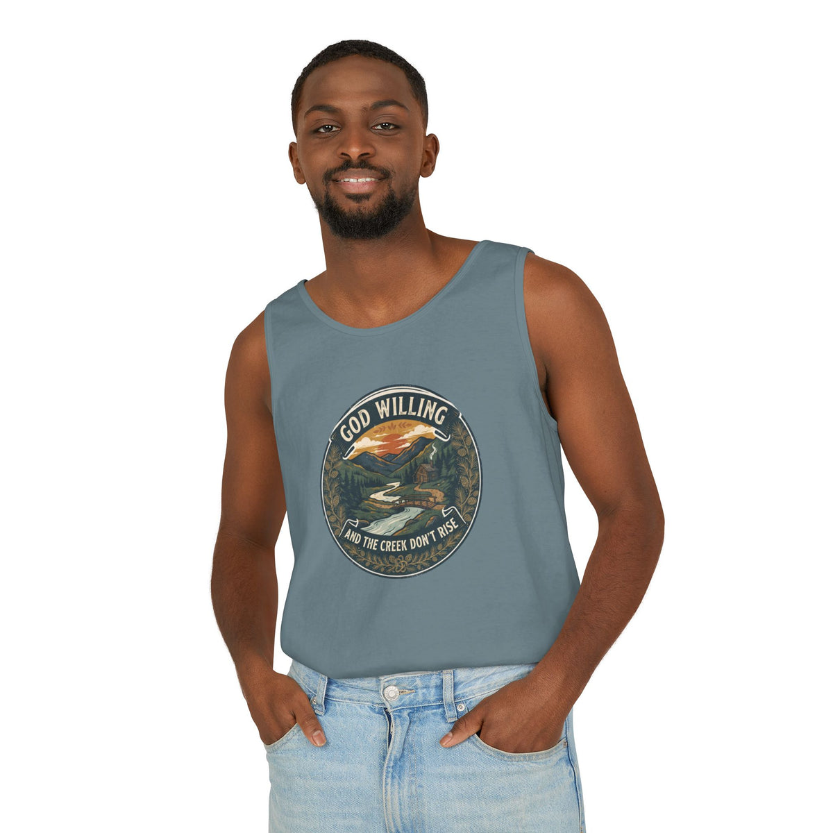 Creek Don't Rise Appalachian Motto Tank Top