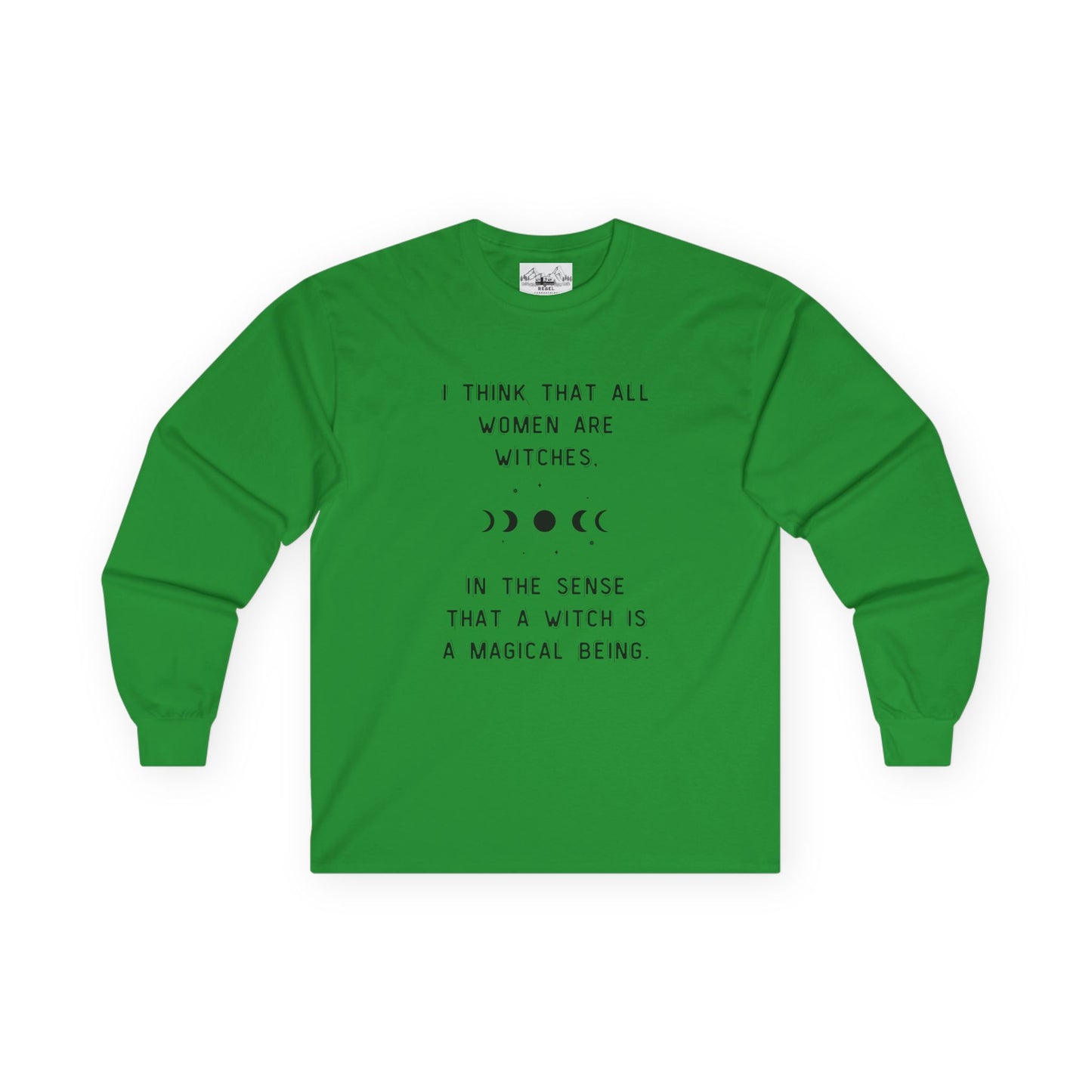Empowered Witch Long-Sleeve Tee - Phases of the Moon