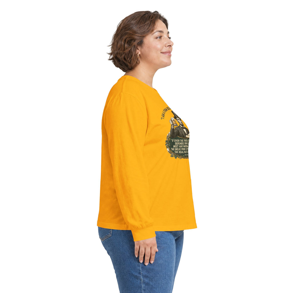 I Am a Firm Believer in the People Lincoln Long Sleeve Tee