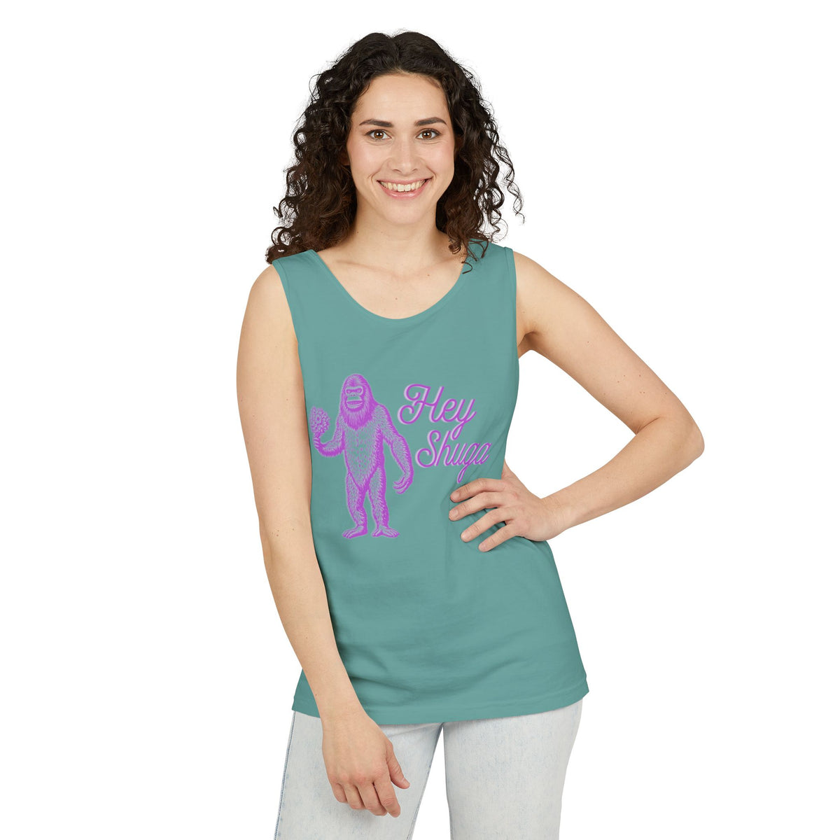 Hey Shuga Bigfoot Unisex Tank Top