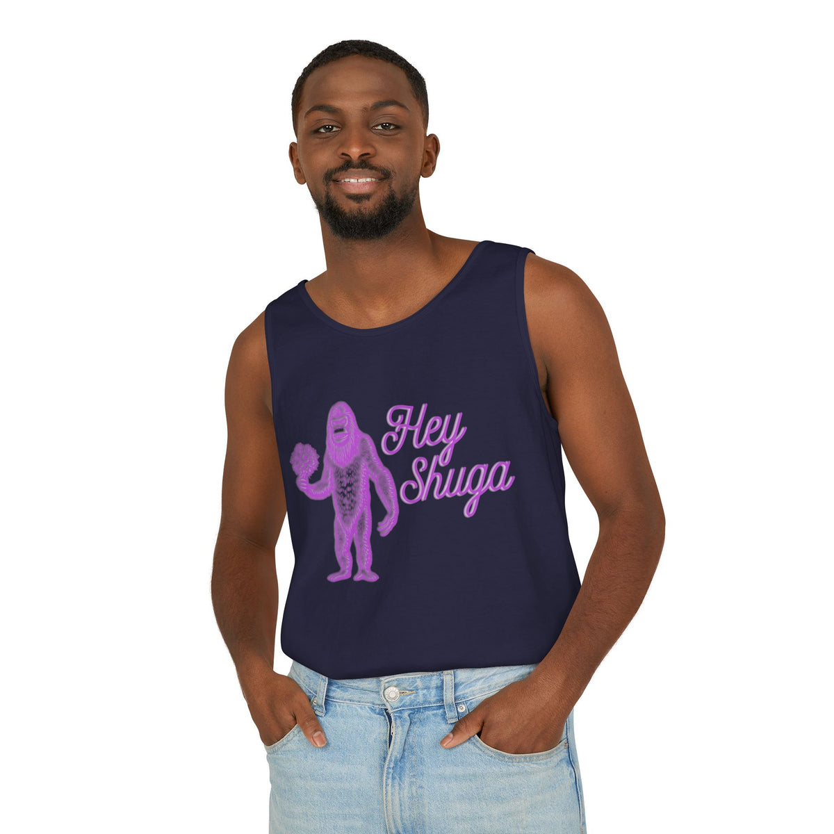 Hey Shuga Bigfoot Unisex Tank Top