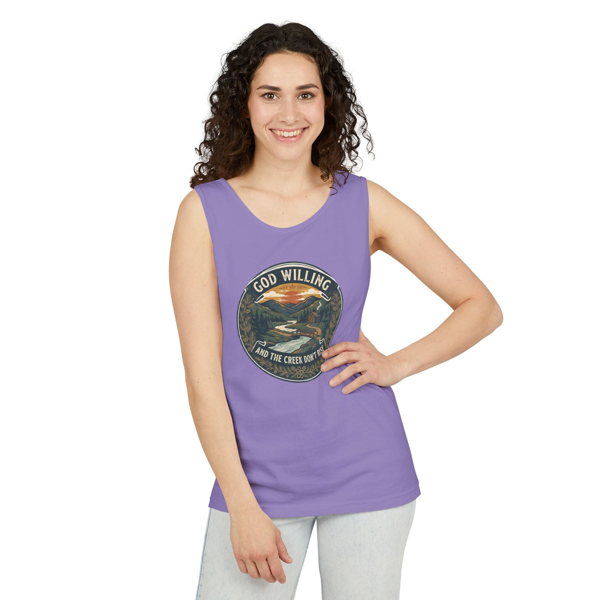 Creek Don't Rise Appalachian Motto Tank Top