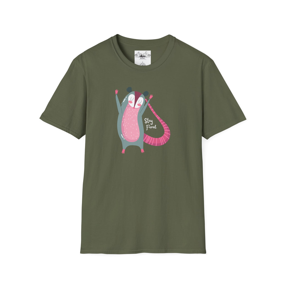 Stay Feral – Happy Possum T-Shirt