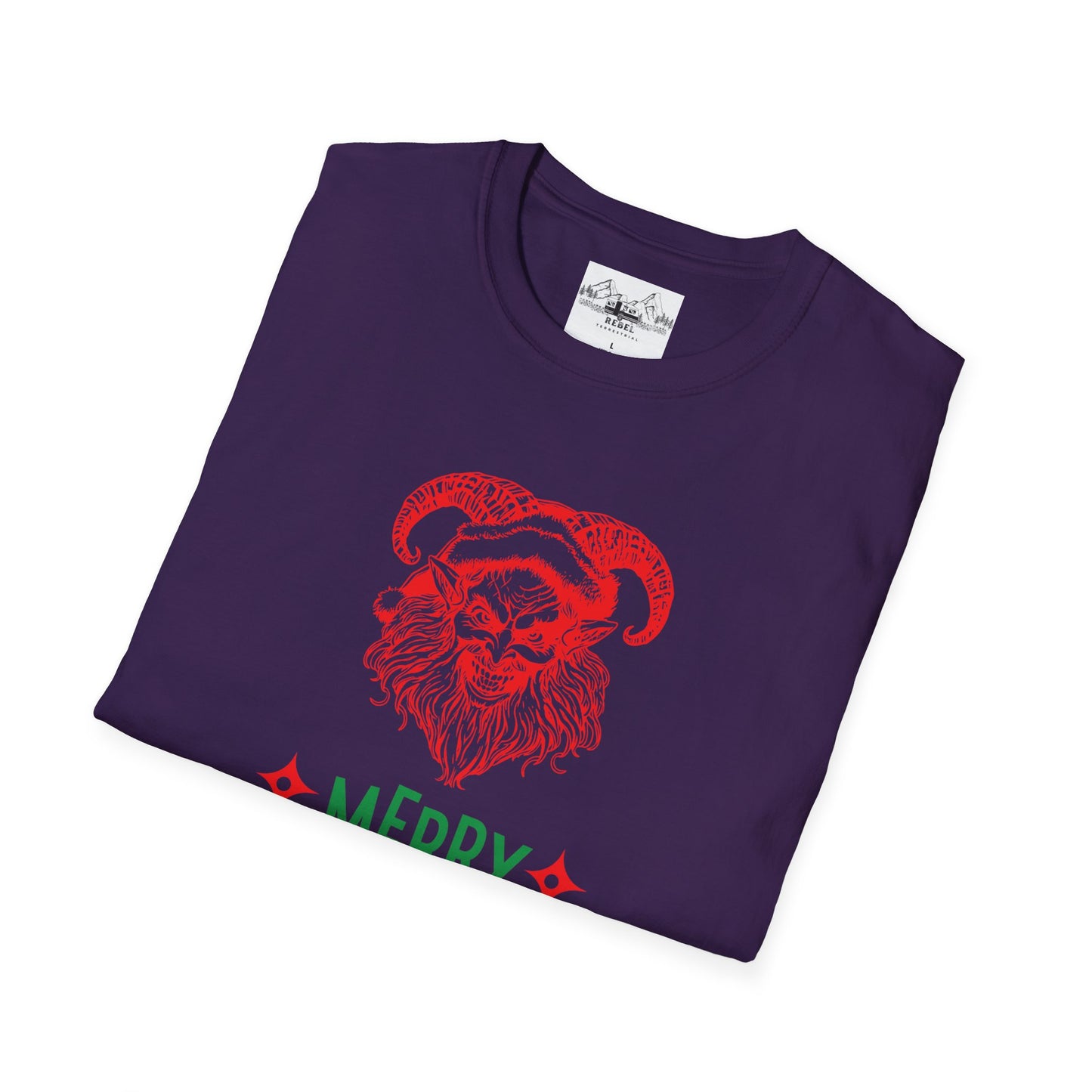 Smiling Krampus "Merry Holidays" Unisex T-Shirt | Ultra-Soft Cotton