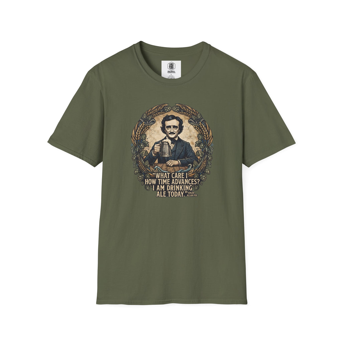 I Am Drinking Ale Today Edgar Allan Poe T-Shirt